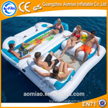 2016 Nova piscina de design flutuante ilha inflável, água durável Float Island